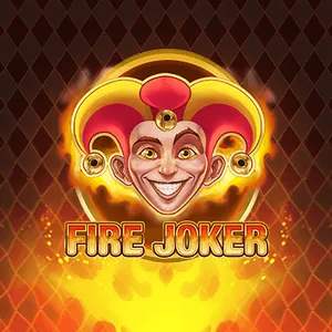Spelbild för Fire Joker från Play'n GO, flammande frukter och en joker på tre hjul