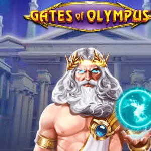 Spillbilde for Gates of Olympus fra Pragmatic Play, Zeus blant skyer og lyn