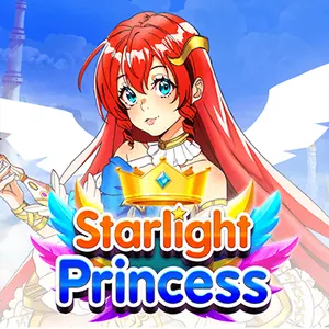 Spilbillede fra Starlight Princess af Pragmatic Play, prinsesse med lysende stjerner